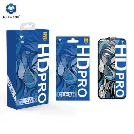 iPhone 16 Lito HD Pro ESD 2.5D Full Üvegfólia Fekete