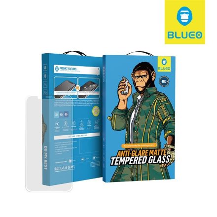 iPhone XS Max/11 Pro Max Blueo Anti-Glare 2.5D Silk Full Üvegfólia - Fekete