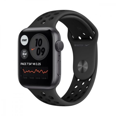 Apple Watch Nike S6 GPS, 44mm Space Gray Aluminium Case with Anthracite/Black Nike Sport Band - Regular