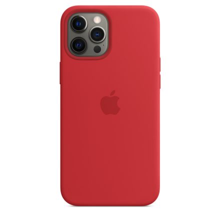 Apple iPhone 12 Pro Max Silicone Case with MagSafe - (PRODUCT)RED mhlf3zm/a