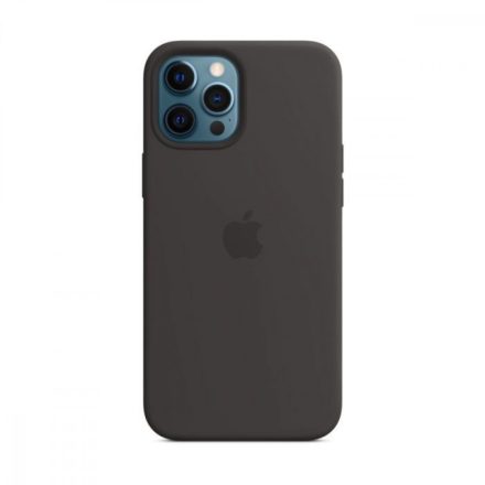 iPhone 12 Pro Max Szilikon Case with MagSafe - Black (mhlg3zm/a)
