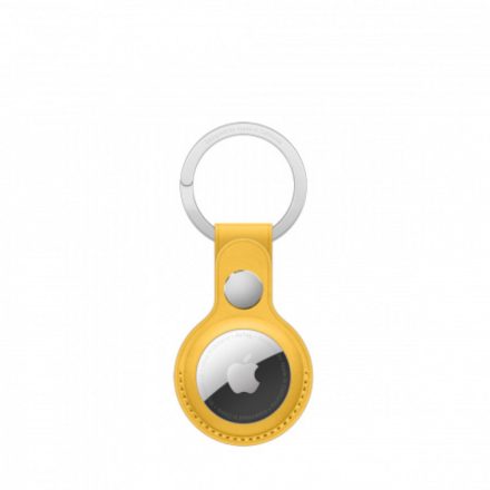 AirTag Leather Key Ring - Meyer Lemon