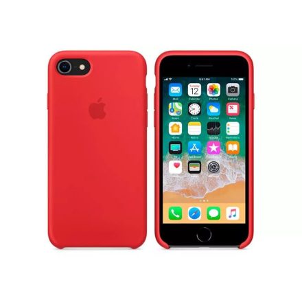 Apple iPhone 7/8 Gyári Szilikon Tok, PRODUCT RED mqgp2zm/a