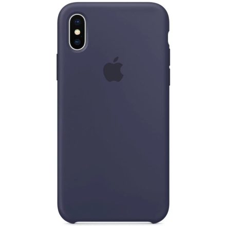 Apple iPhone X Gyári Szilikon Tok, Midnight Blue(Éjkék), mqt32zm/a