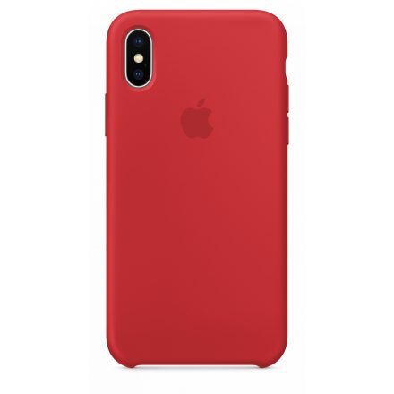 Apple iPhone X Gyári Szilikon Tok PRODUCT RED mqt52zm/a