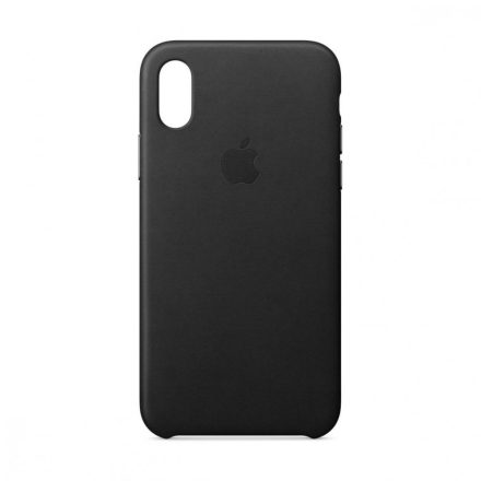 Apple iPhone X Gyári Bőr Tok, Fekete mqtd2zm/a