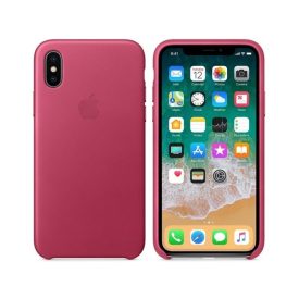 iPhone X Gyári Bőr Tok, Pink Fuchsia mqtj2zm/a