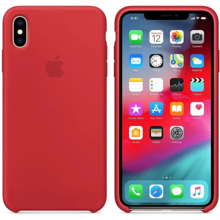 Apple iPhone Xs Max Gyári Szilikon Tok PRODUCT RED mrwh2zm/a