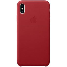 iPhone Xs Max Bőr Tok, (PRODUCT RED)