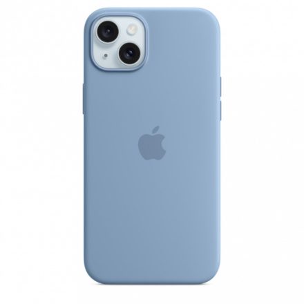 iPhone 15 Plus Silicone Case w MagSafe - Winter Blue