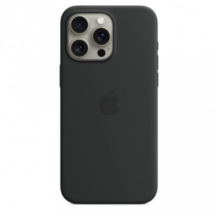 iPhone 15 Pro Max Silicone Case w MagSafe - Black