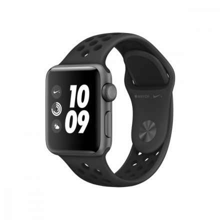 Apple Watch Nike+ Series 3 GPS, 38mm Space Grey Aluminium Case with Anthracite/Black Nike Sport Band