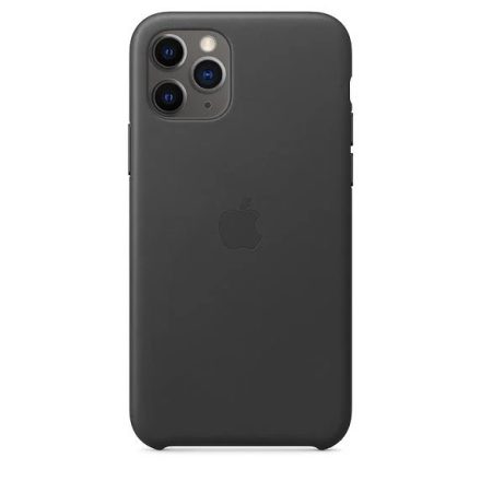 Apple iPhone 11 PRO Leather Case, Fekete Gyári Bőrtok mwye2zm/a