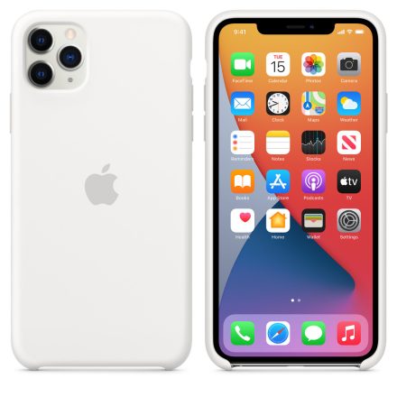 Apple iPhone 11 Pro Max Silicone Case - White mwyx2zm/a