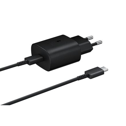 Samsung EP-TA800XBE Fekete Hálózati töltő (1m Type-C kábellel) 25W
