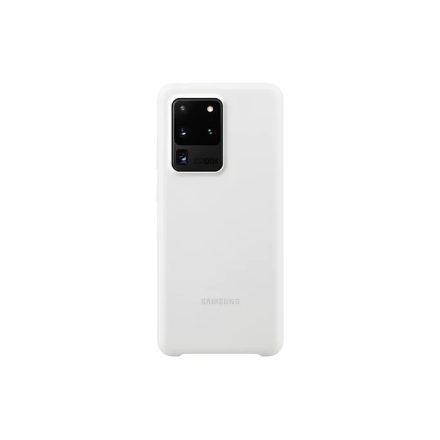 Samsung EF-PG988TW Fehér Szilikon Tok S20 Ultra