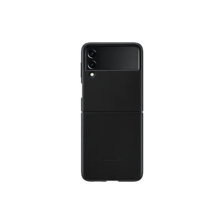Samsung EF-VF711LB Fekete Bőrtok Z Flip3