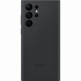 Samsung EF-PS908TB Fekete Szilikon tok  S22 Ultra 5G