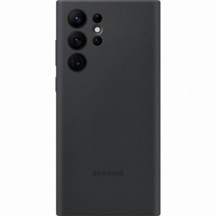 Samsung EF-PS908TB Fekete Szilikon tok  S22 Ultra 5G