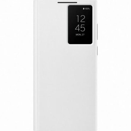 Samsung EF-ZS908CW Fehér Smart Clear View Tok S22 Ultra 5G
