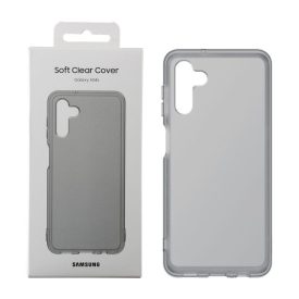   Samsung Galaxy A04s Soft Clear tok Átlátszó Fekete Tok EF-QA047TB