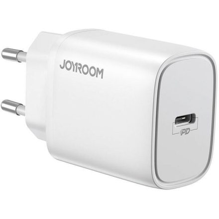 Joyroom hálózati töltő USB Type-C, QC 3.0, PD 3.0, AFC, 20W, EU fehér (L-P201) L-P201