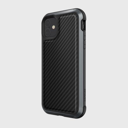 Raptic Lux for iPhone 11 - Fekete carbon fiber (szénszálas)