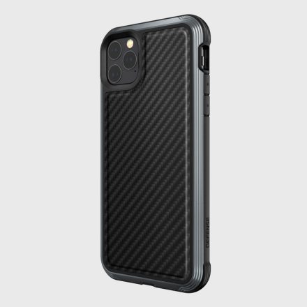 Raptic Lux for iPhone 11 Pro Max - Fekete carbon fiber (szénszálas)