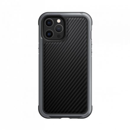 Raptic Lux for iPhone 12 Pro Max - Fekete carbon fiber (szénszálas)