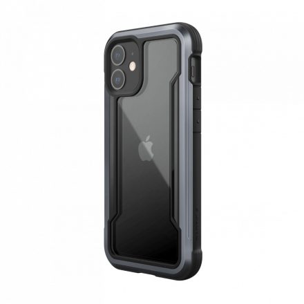 Raptic Shield Pro for iPhone 12 Mini, Antimikrobiális & Ütésálló felülettel, Fekete