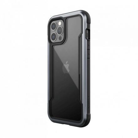 Raptic Shield Pro for iPhone 12 Pro Max, Antimikrobiális & Ütésálló felülettel, Fekete
