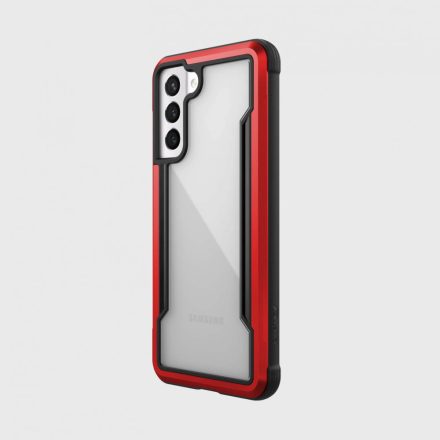 Raptic Shield Pro for Galaxy S21, Antimikrobiális & Ütésálló felülettel, Piros