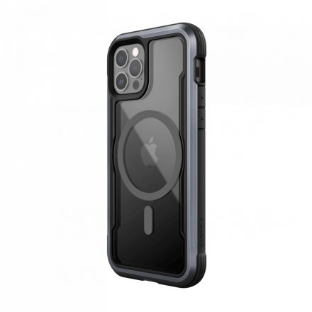 Raptic Shield Pro Magnet for iPhone 12|12 Pro, Antimikrobiális & Ütésálló felülettel,  Fekete