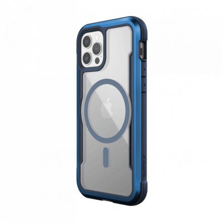 Raptic Shield Pro Magnet for iPhone 12|12 Pro, Antimikrobiális & Ütésálló felülettel,  Kék