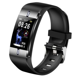  Maxcom Fit FW34 ezüst IP68 vízálló okoskarkötő pulzus és vérnyomás mérővel