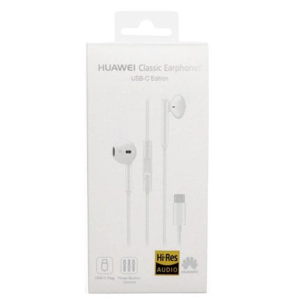 Huawei CM33 fehér Type-C gyári sztereo headset
