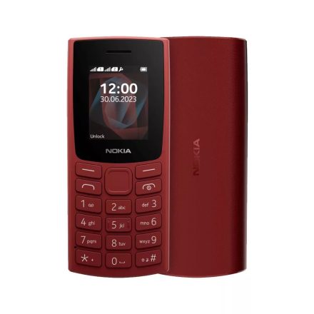 Nokia 105 (2023) nyomógombos mobiltelefon, dual SIM, piros