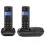 Motorola T412 üz.rögz. Duo Dect telefon, fekete